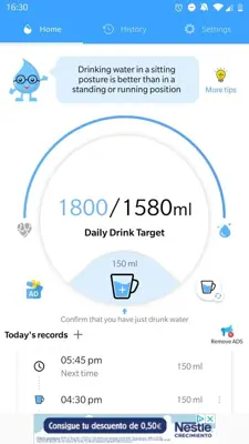 Drink Water Reminder android App screenshot 5